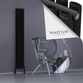 Radiva - Tano Radiateur En Aluminium 1900x282 Noir
