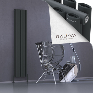 Radiva - Tano Radiateur En Aluminium 1900x398 Anthracite Foncé