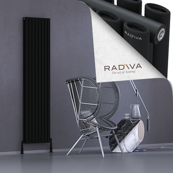 Radiva - Tano Radiateur En Aluminium 1900x456 Noir
