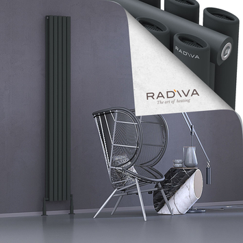 Radiva - Tano Radiateur En Aluminium 2000x282 Anthracite Foncé