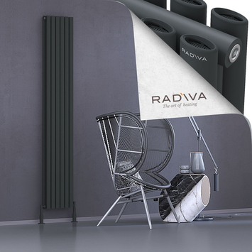 Radiva - Tano Radiateur En Aluminium 2000x340 Anthracite Foncé