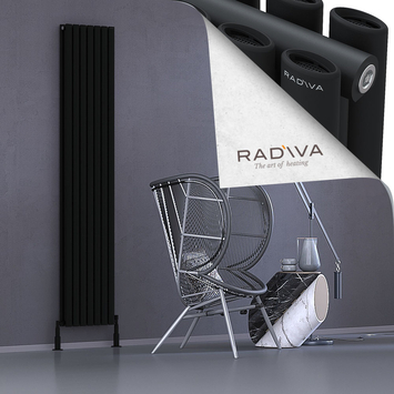 Radiva - Tano Radiateur En Aluminium 2000x398 Noir