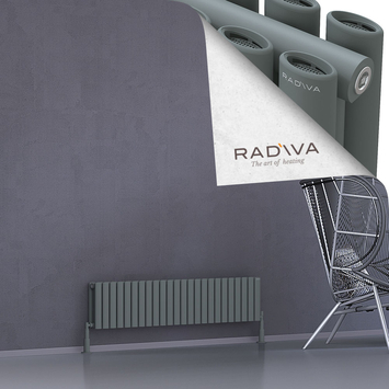 Radiva - Tano Radiateur En Aluminium 300x1384 Anthracite