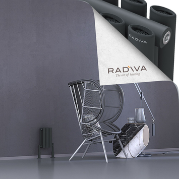 Radiva - Tano Radiateur En Aluminium 300x166 Anthracite Foncé