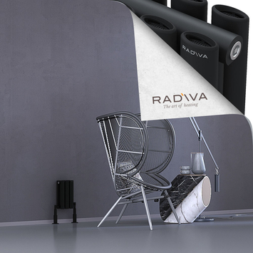 Radiva - Tano Radiateur En Aluminium 300x166 Noir