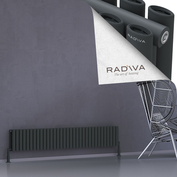 Radiva - Tano Radiateur En Aluminium 300x1906 Anthracite Foncé