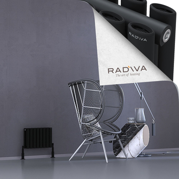 Radiva - Tano Radiateur En Aluminium 300x456 Noir