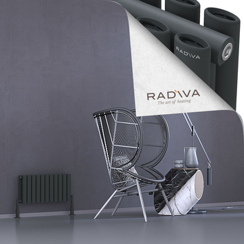 Radiva - Tano Radiateur En Aluminium 300x630 Anthracite Foncé