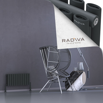 Radiva - Tano Radiateur En Aluminium 300x688 Anthracite Foncé