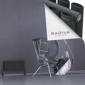 Radiva - Tano Radiateur En Aluminium 300x746 Anthracite Foncé