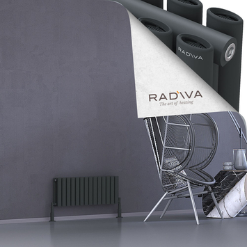 Radiva - Tano Radiateur En Aluminium 300x804 Anthracite Foncé