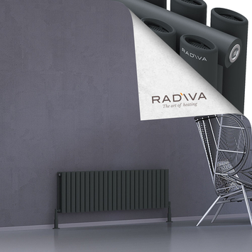 Radiva - Tano Radiateur En Aluminium 400x1384 Anthracite Foncé
