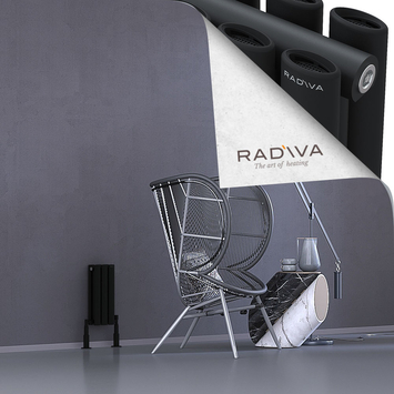 Radiva - Tano Radiateur En Aluminium 400x166 Noir