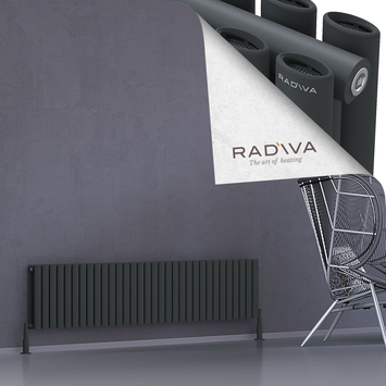 Radiva - Tano Radiateur En Aluminium 400x1848 Anthracite Foncé