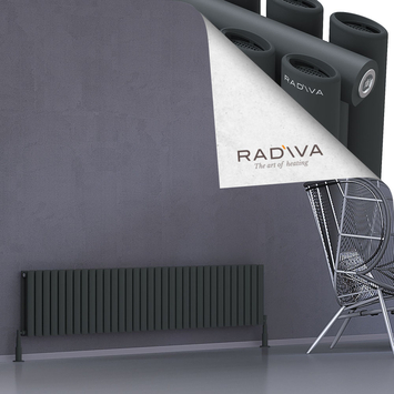 Radiva - Tano Radiateur En Aluminium 400x1906 Anthracite Foncé