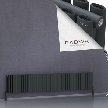 Radiva - Tano Radiateur En Aluminium 400x2486 Anthracite Foncé