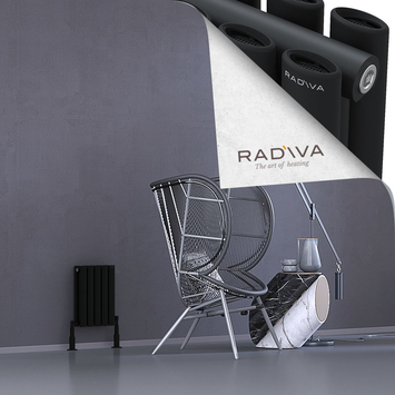 Radiva - Tano Radiateur En Aluminium 400x282 Noir