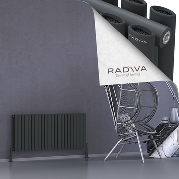 Radiva - Tano Radiateur En Aluminium 500x1268 Anthracite Foncé