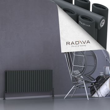 Radiva - Tano Radiateur En Aluminium 500x1326 Anthracite Foncé