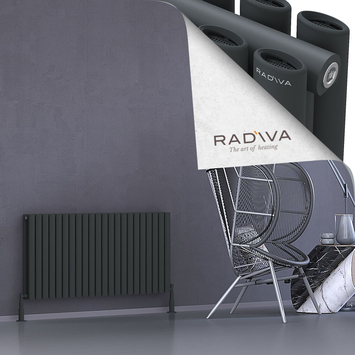 Radiva - Tano Radiateur En Aluminium 600x1268 Anthracite Foncé