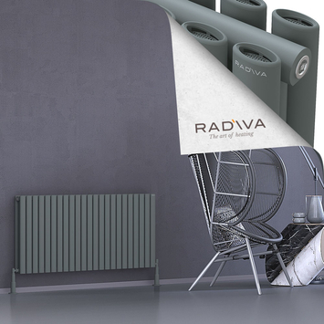 Radiva - Tano Radiateur En Aluminium 600x1326 Anthracite