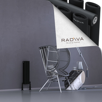 Radiva - Tano Radiateur En Aluminium 600x166 Noir