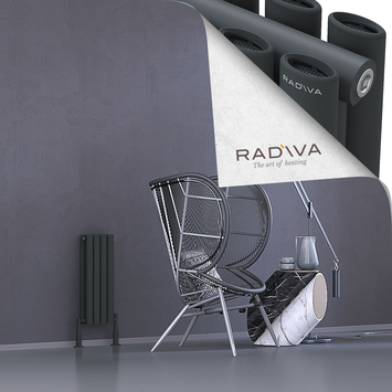 Radiva - Tano Radiateur En Aluminium 600x224 Anthracite Foncé