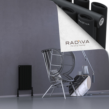 Radiva - Tano Radiateur En Aluminium 600x340 Noir