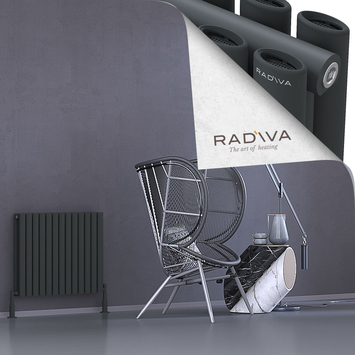 Radiva - Tano Radiateur En Aluminium 600x746 Anthracite Foncé