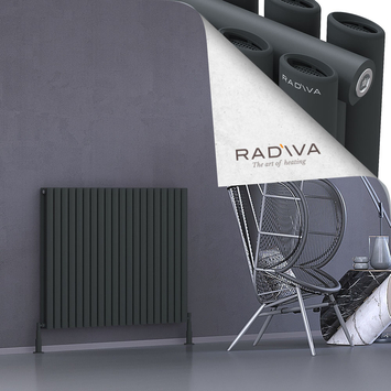 Radiva - Tano Radiateur En Aluminium 900x1152 Anthracite Foncé
