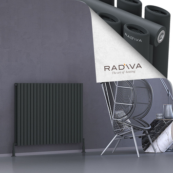 Radiva - Tano Radiateur En Aluminium 900x1210 Anthracite Foncé
