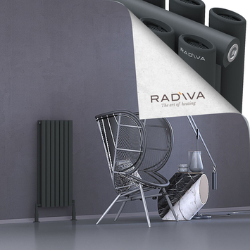 Radiva - Tano Radiateur En Aluminium 900x398 Anthracite Foncé