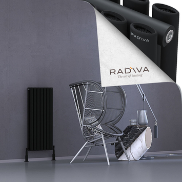Radiva - Tano Radiateur En Aluminium 900x398 Noir