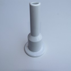  - Single Radiator Tube Hiding Sleeve Plug-In Plastic White 160mm