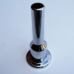  - Single Radiator Tube Hiding Sleeve Plug-In Plastic Chrome 160mm