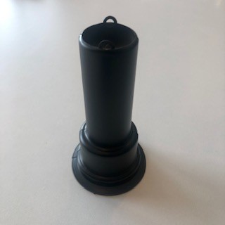 Radiva - Pipe Sleeve Single - 115 mm Push Fit Plastic Black