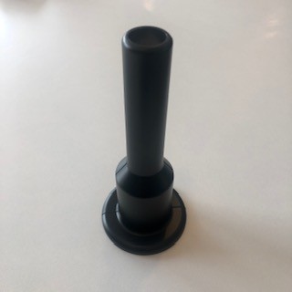 Radiva - Tekli Radyatör Boru Gizleme Kılıfı 2 Parçalı Geçmeli Plastik Siyah 160mm