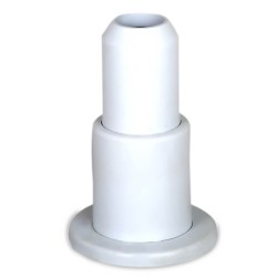 Radiva - Single Radiator Tube Hiding Sleeve Stringed Plastic White