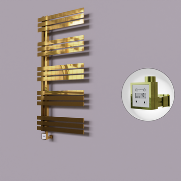 Radiva - Thames Dekoratif Elektrikli Havlupan 500x1200 Altın (KTX3 Termostat) 300W