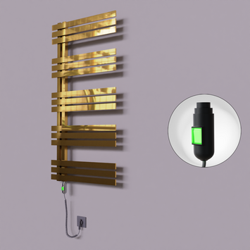- Thames Dekoratif Elektrikli Havlupan 500x1200 Altın (On/Off Düğmeli) 300W  - Thames Dekoratif Elektrikli Havlupan 500x1200 Altın (On/Off Düğmeli) 300W