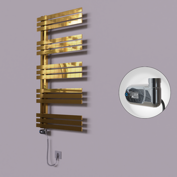 Radiva - Thames Dekoratif Elektrikli Havlupan 500x1200 Altın (Thesis Termostat) 300W