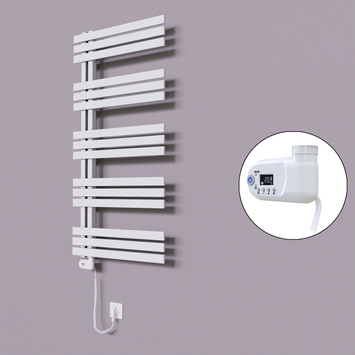 Radiva - Thames Dekoratif Elektrikli Havlupan 500x1200 Beyaz (Thesis Termostat) 600W