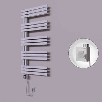 Radiva - Thames Dekoratif Elektrikli Havlupan 500x1200 Gri (KTX1 Termostat) 600W Spiral Kablolu