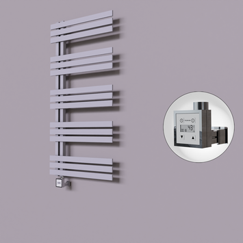 Radiva - Thames Dekoratif Elektrikli Havlupan 500x1200 Gri (KTX3 Termostat) 600W