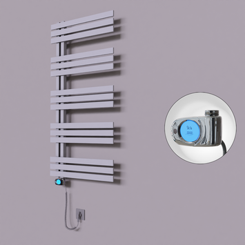 Radiva - Thames Dekoratif Elektrikli Havlupan 500x1200 Gri (Musa Termostat) 600W