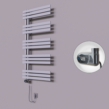 Radiva - Thames Dekoratif Elektrikli Havlupan 500x1200 Gri (Thesis Termostat) 600W