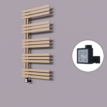 Radiva - Thames Dekoratif Elektrikli Havlupan 500x1200 Kapuçino (KTX3 Termostat) 600W