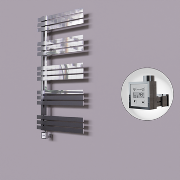 Radiva - Thames Dekoratif Elektrikli Havlupan 500x1200 Krom (KTX3 Termostat) 300W