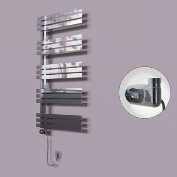 Radiva - Thames Dekoratif Elektrikli Havlupan 500x1200 Krom (Thesis Termostat) 300W