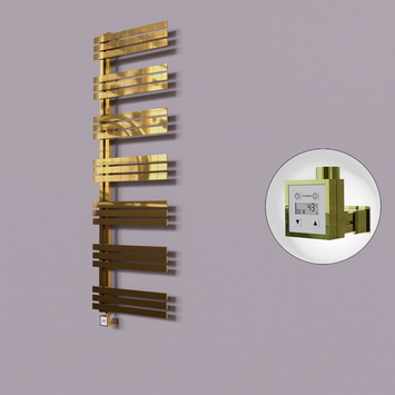 Radiva - Thames Dekoratif Elektrikli Havlupan 500x1800 Altın (KTX3 Termostat) 600W